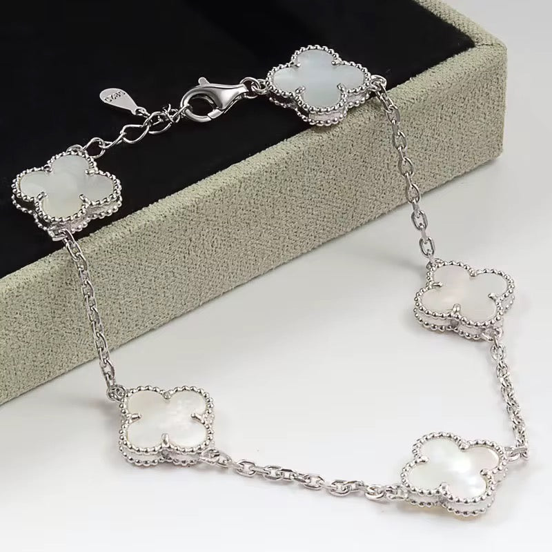 Pulsera Trebol plata